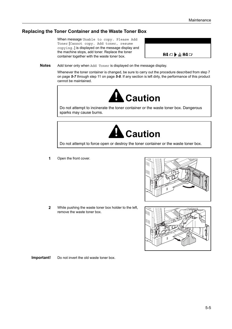 Caution | Kyocera 1650 User Manual | Page 101 / 140