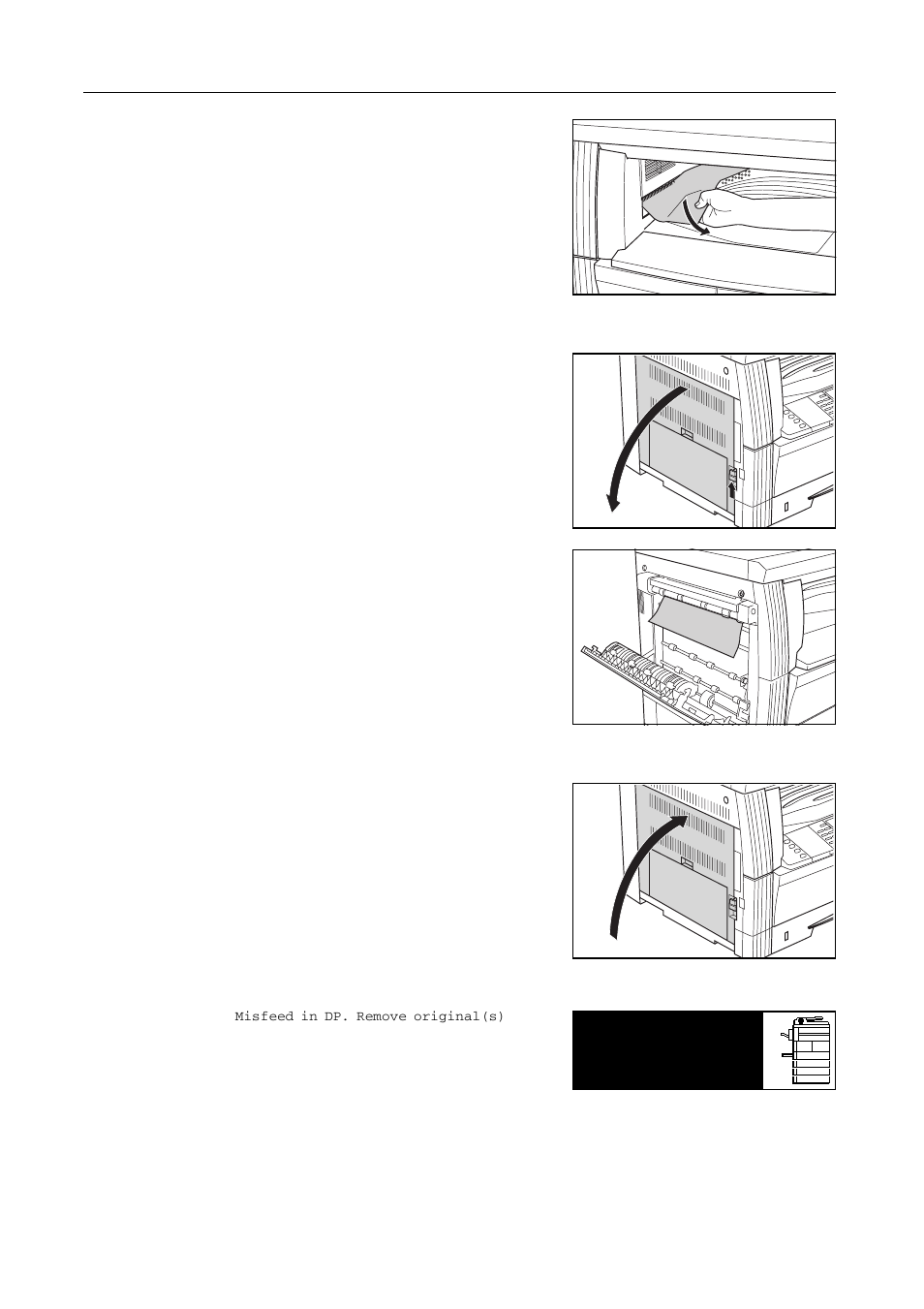 Paper jam in the optional document processor | Kyocera 1650 User Manual | Page 120 / 140