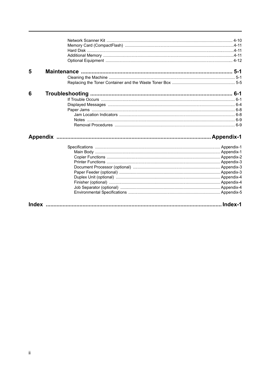 Kyocera 1650 User Manual | Page 4 / 140