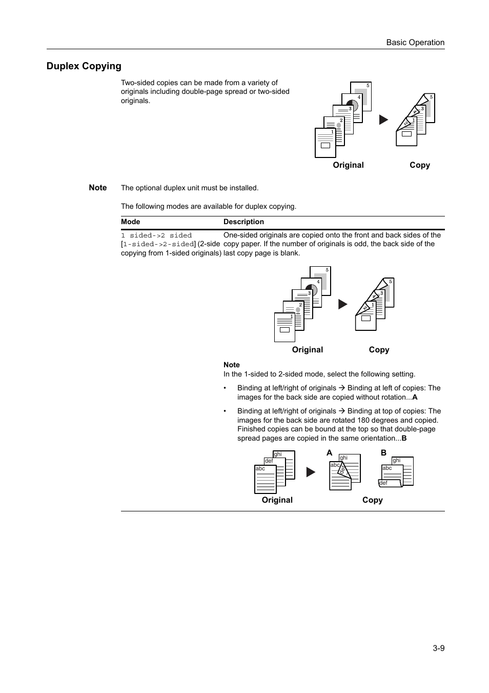 Duplex copying -9, Duplex copying | Kyocera 1650 User Manual | Page 65 / 140
