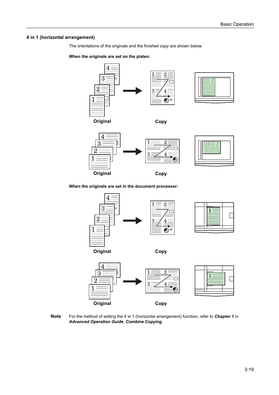 4 in 1 (horizontal arrangement) -19 | Kyocera 1650 User Manual | Page 75 / 140