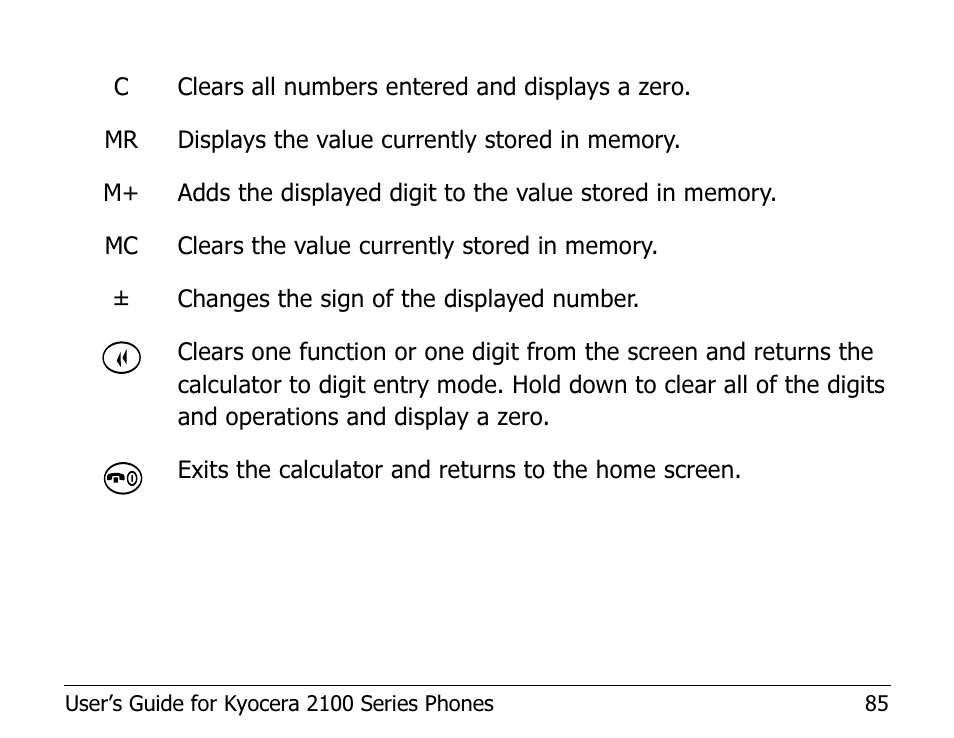 Kyocera 2100 Series User Manual | Page 105 / 123