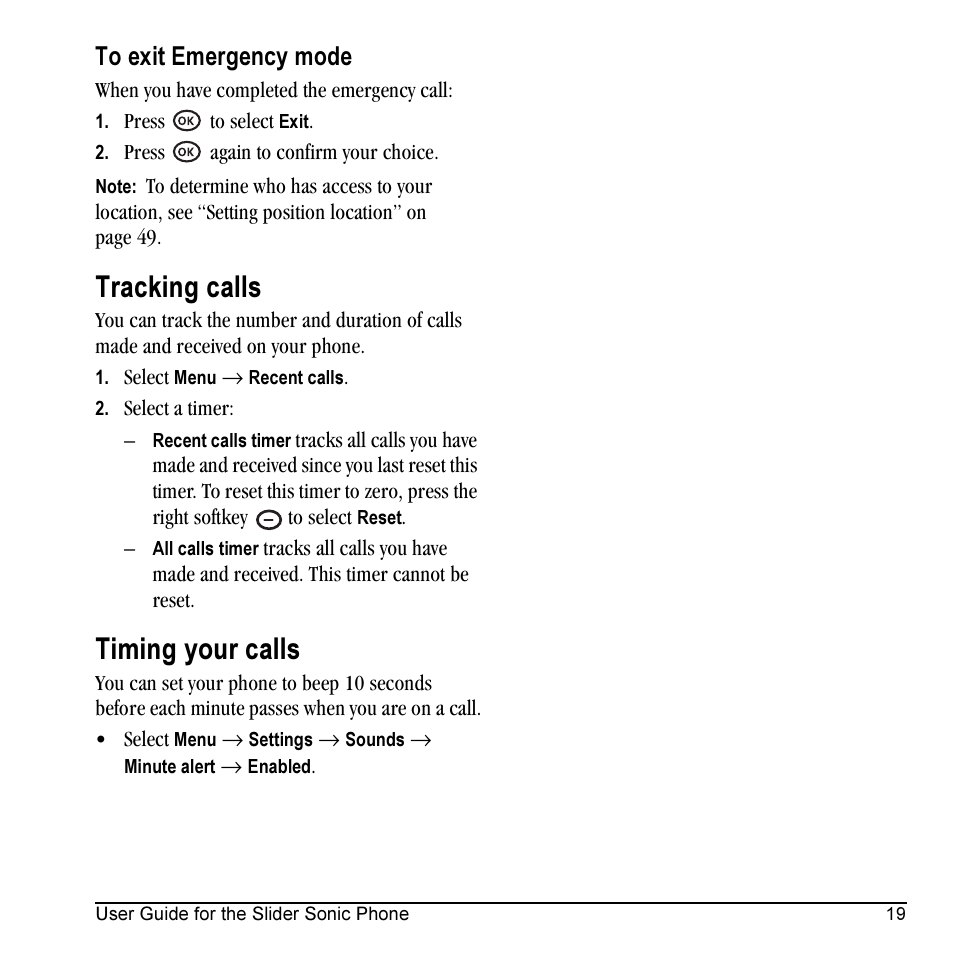 Tracking calls, Timing your calls | Kyocera VMKX5C User Manual | Page 27 / 72