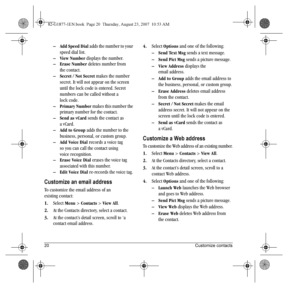 Kyocera Deco E1000 User Manual | Page 28 / 80