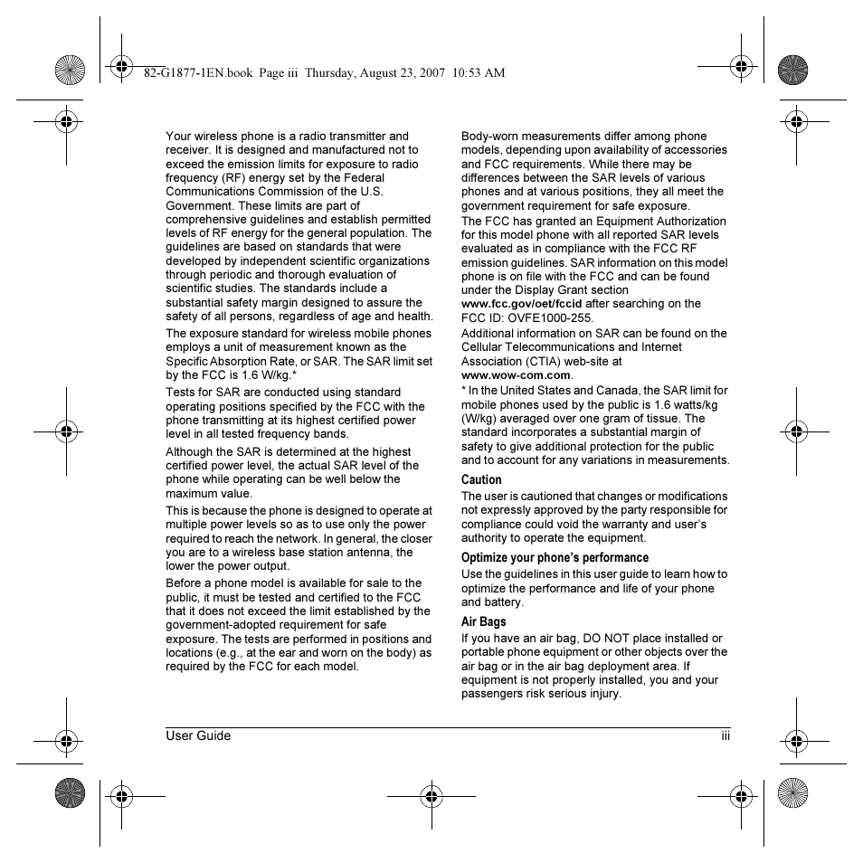 Kyocera Deco E1000 User Manual | Page 3 / 80