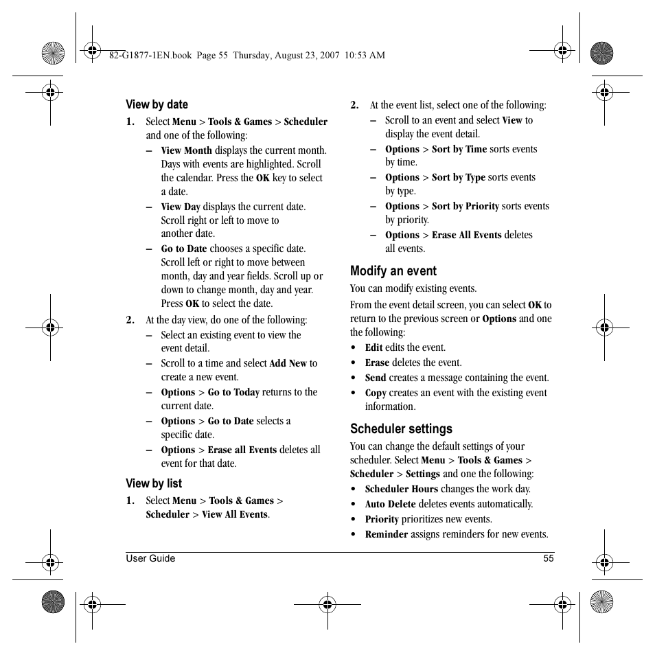 Kyocera Deco E1000 User Manual | Page 63 / 80