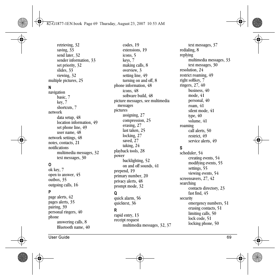 Kyocera Deco E1000 User Manual | Page 77 / 80