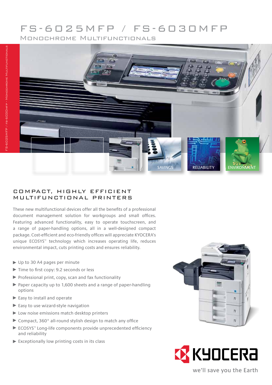 Kyocera FS-6025MFP User Manual | 2 pages