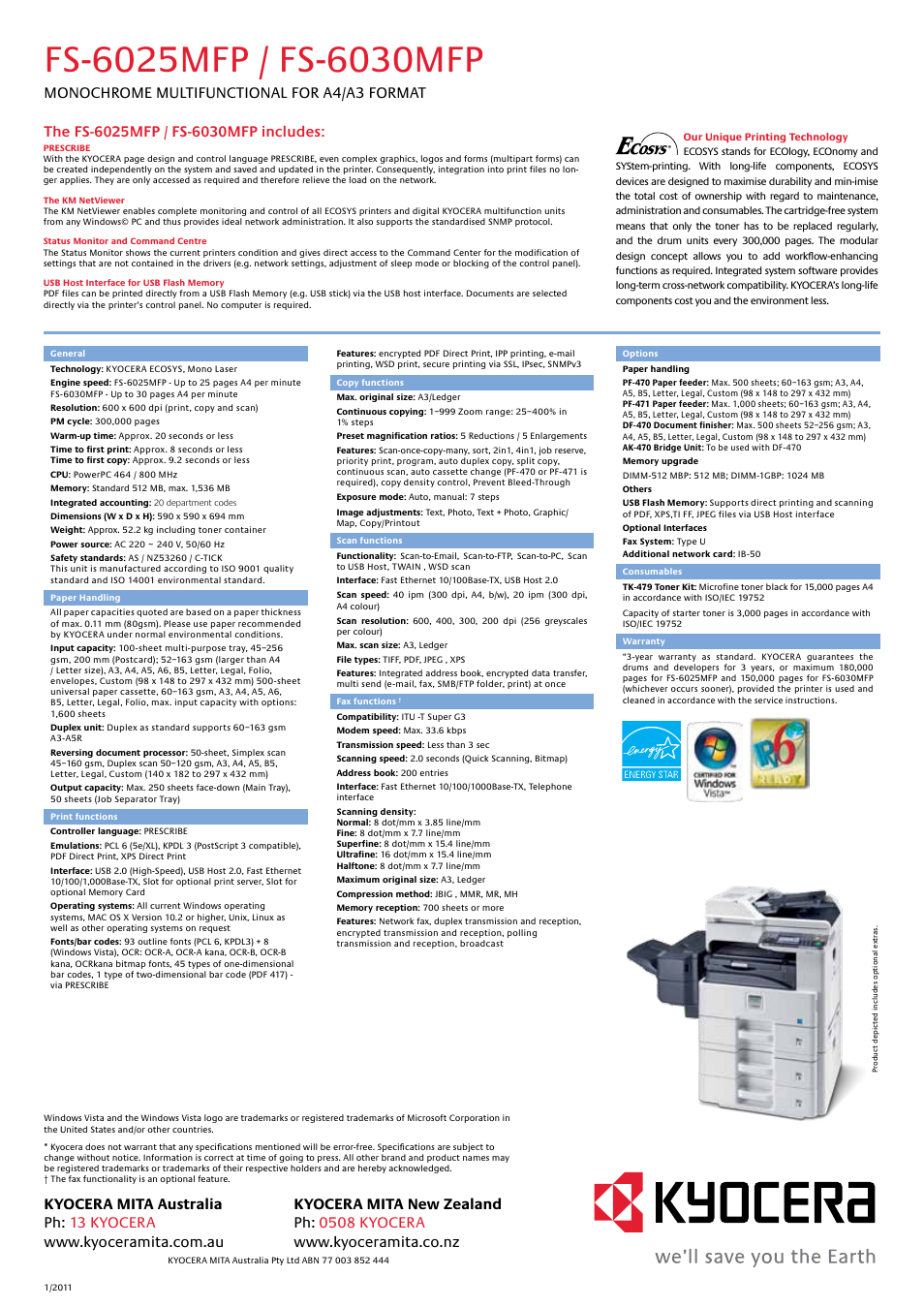 Kyocera FS-6025MFP User Manual | Page 2 / 2