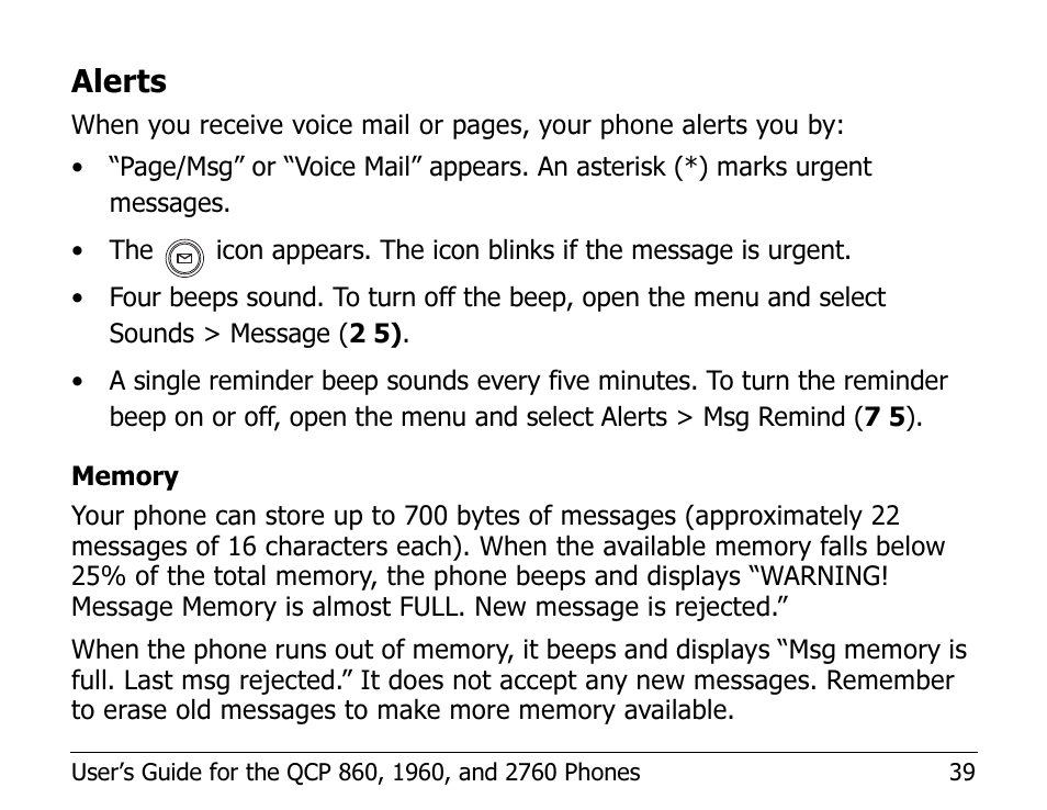 Alerts | Kyocera EN User Manual | Page 49 / 105