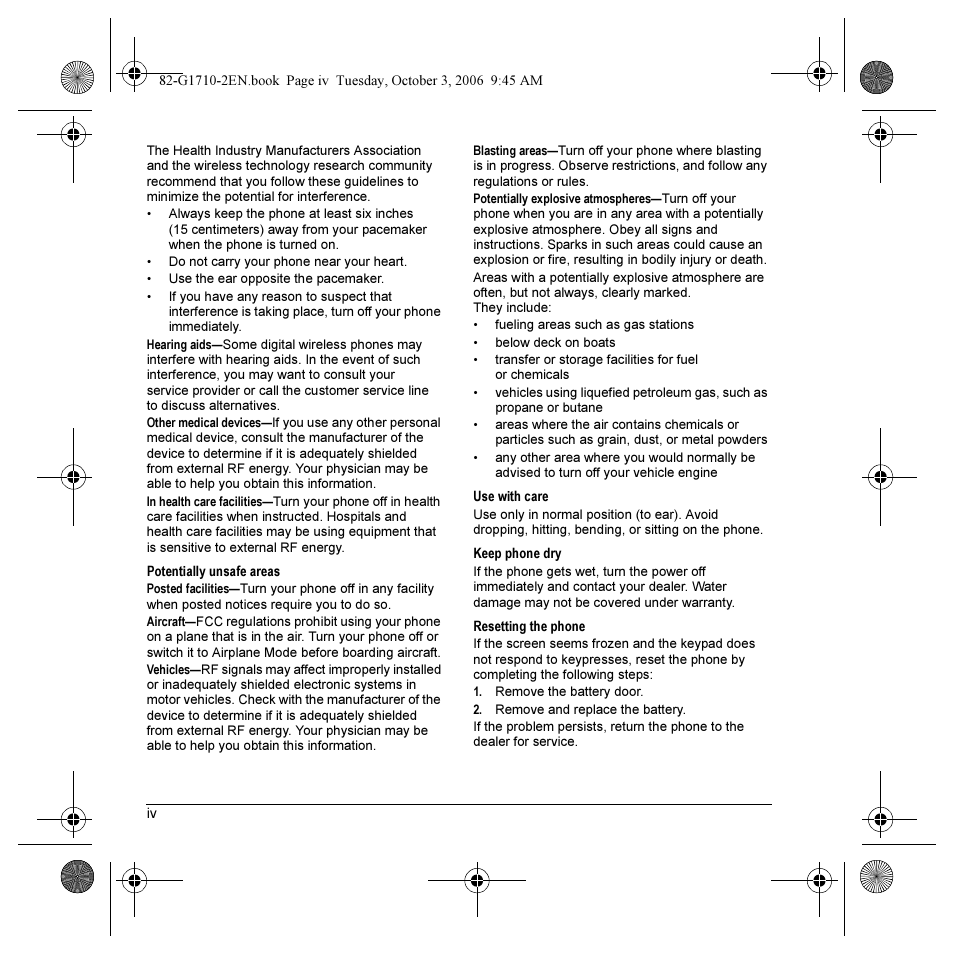 Kyocera K132 User Manual | Page 4 / 64