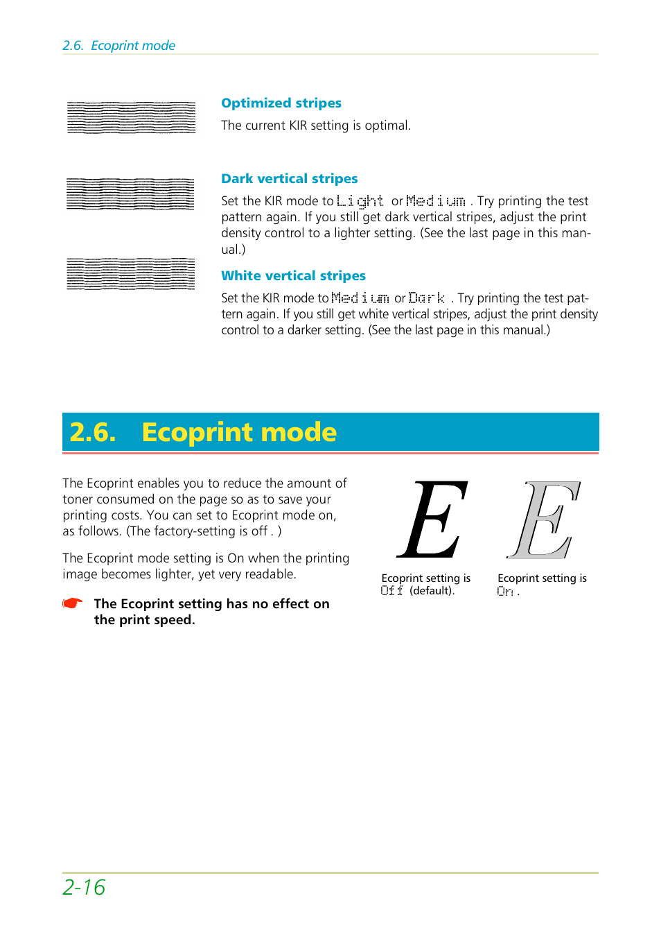 Ecoprint mode | Kyocera FS-3700 User Manual | Page 48 / 116