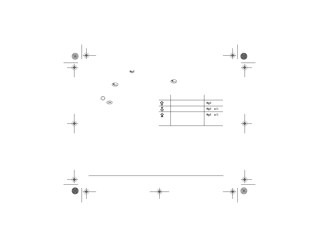 Capitalization settings | Kyocera 3250 User Manual | Page 34 / 78