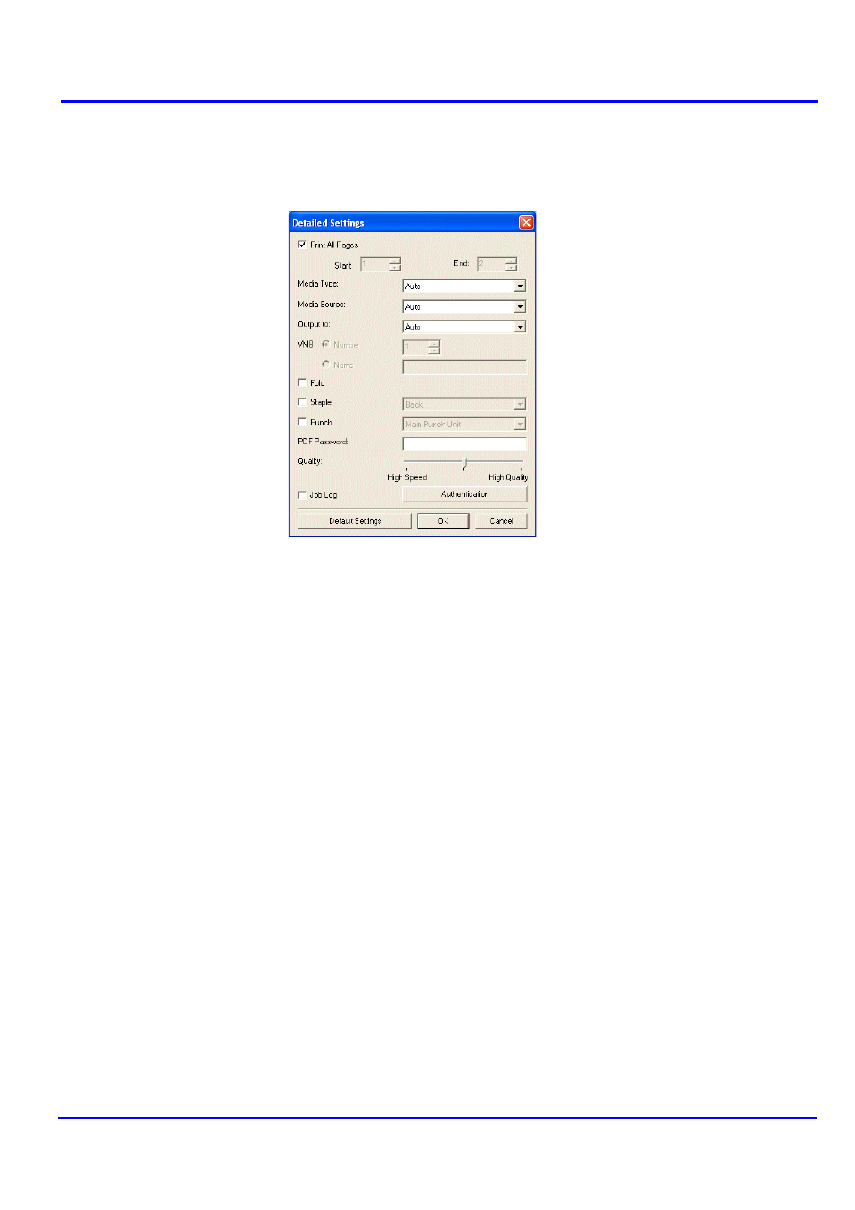 Detailed settings | Kyocera 2160 User Manual | Page 14 / 20