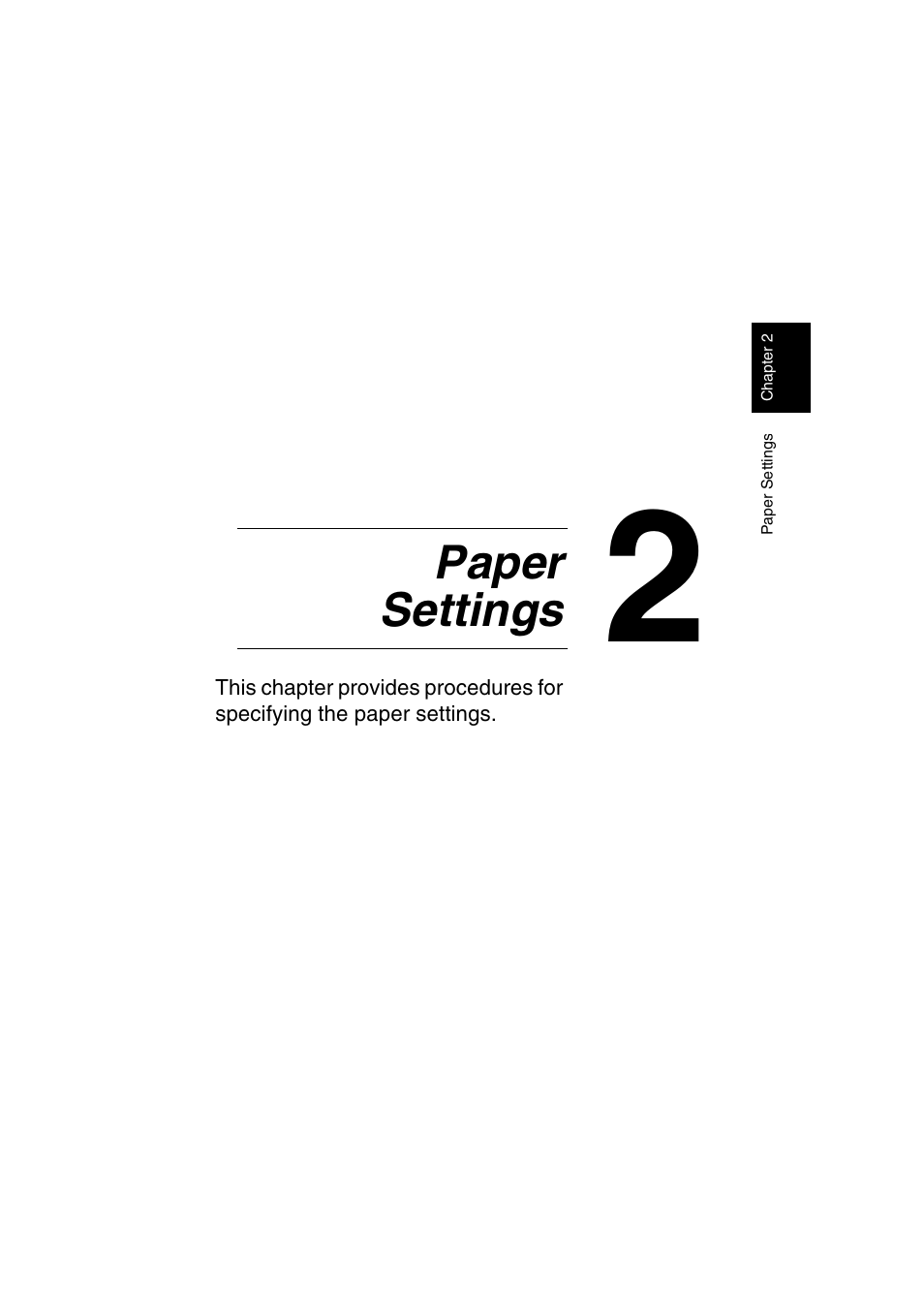 2 paper settings, Paper settings | Kyocera KM-C2230 User Manual | Page 28 / 150