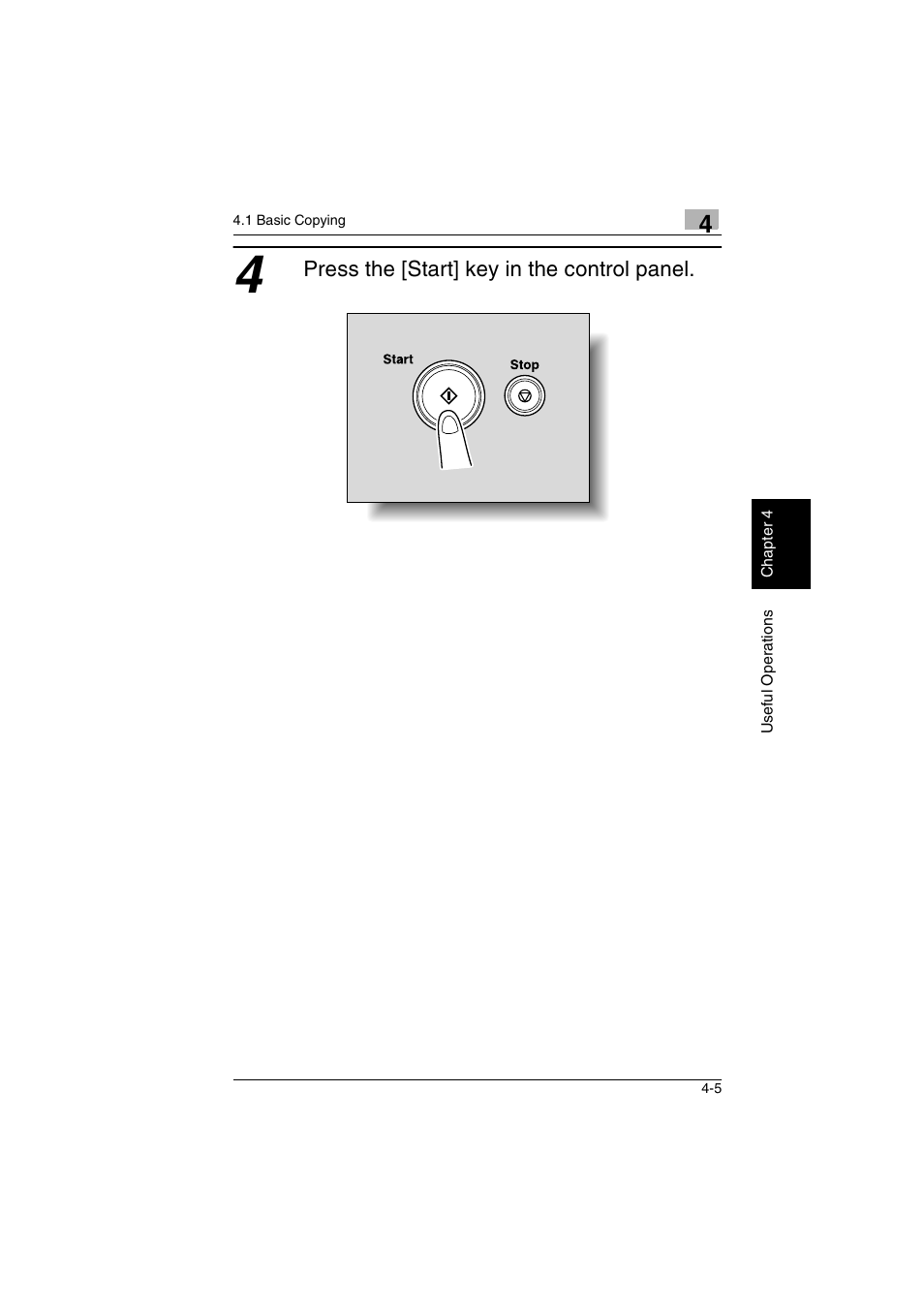 Press the [start] key in the control panel | Kyocera KM-C2230 User Manual | Page 68 / 150