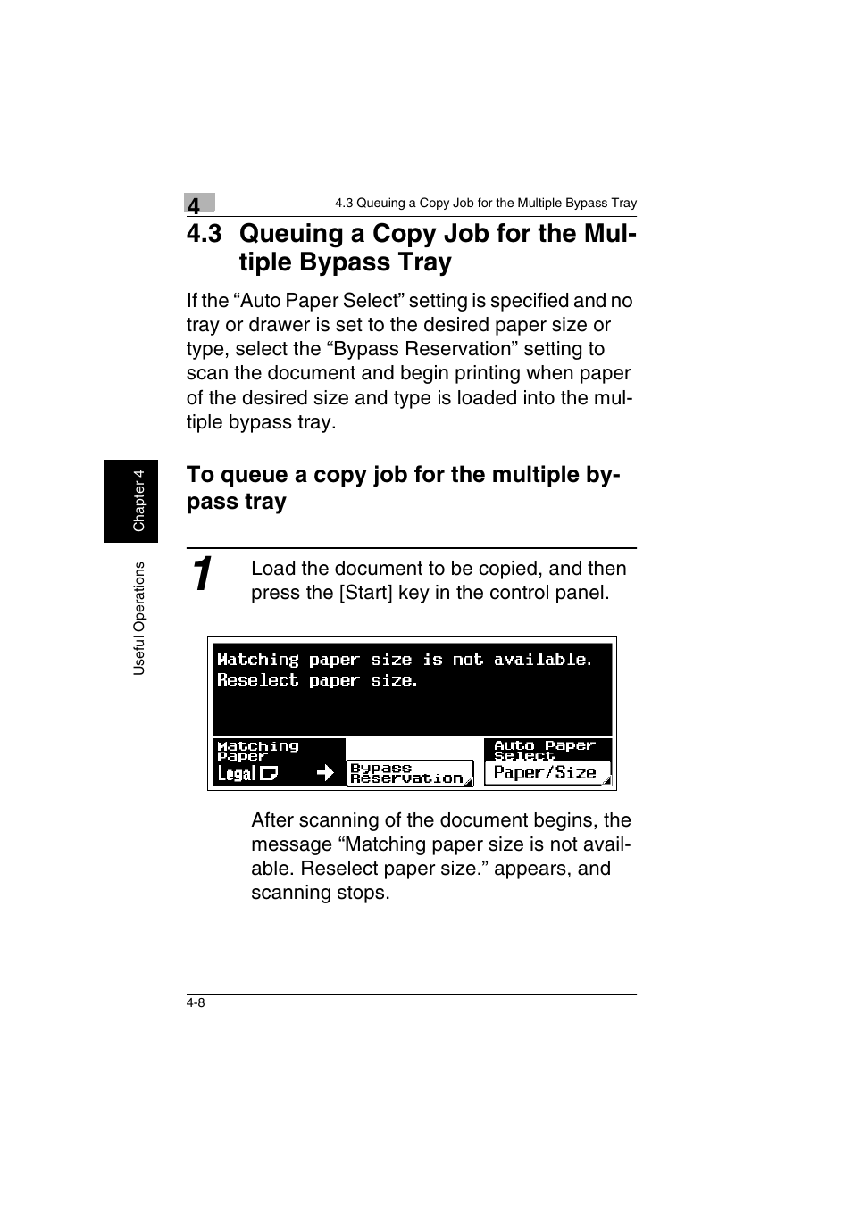 3 queuing a copy job for the multiple | Kyocera KM-C2230 User Manual | Page 71 / 150