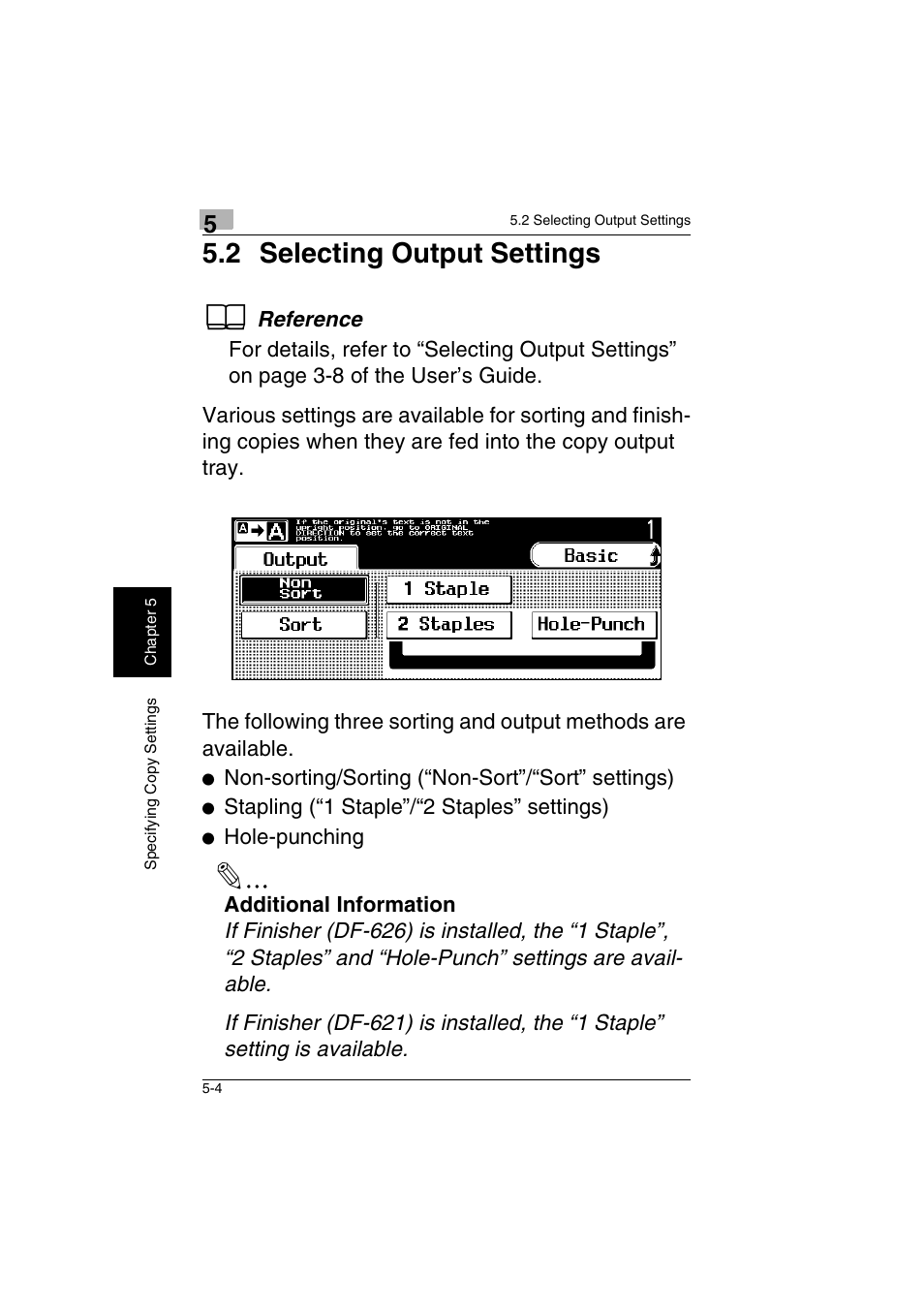 2 selecting output settings -4, 2 selecting output settings | Kyocera KM-C2230 User Manual | Page 83 / 150