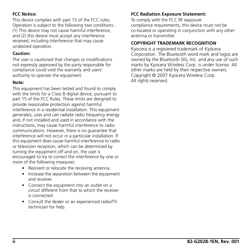 Kyocera KYO305 User Manual | Page 2 / 11