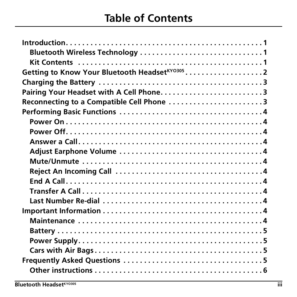 Kyocera KYO305 User Manual | Page 3 / 11