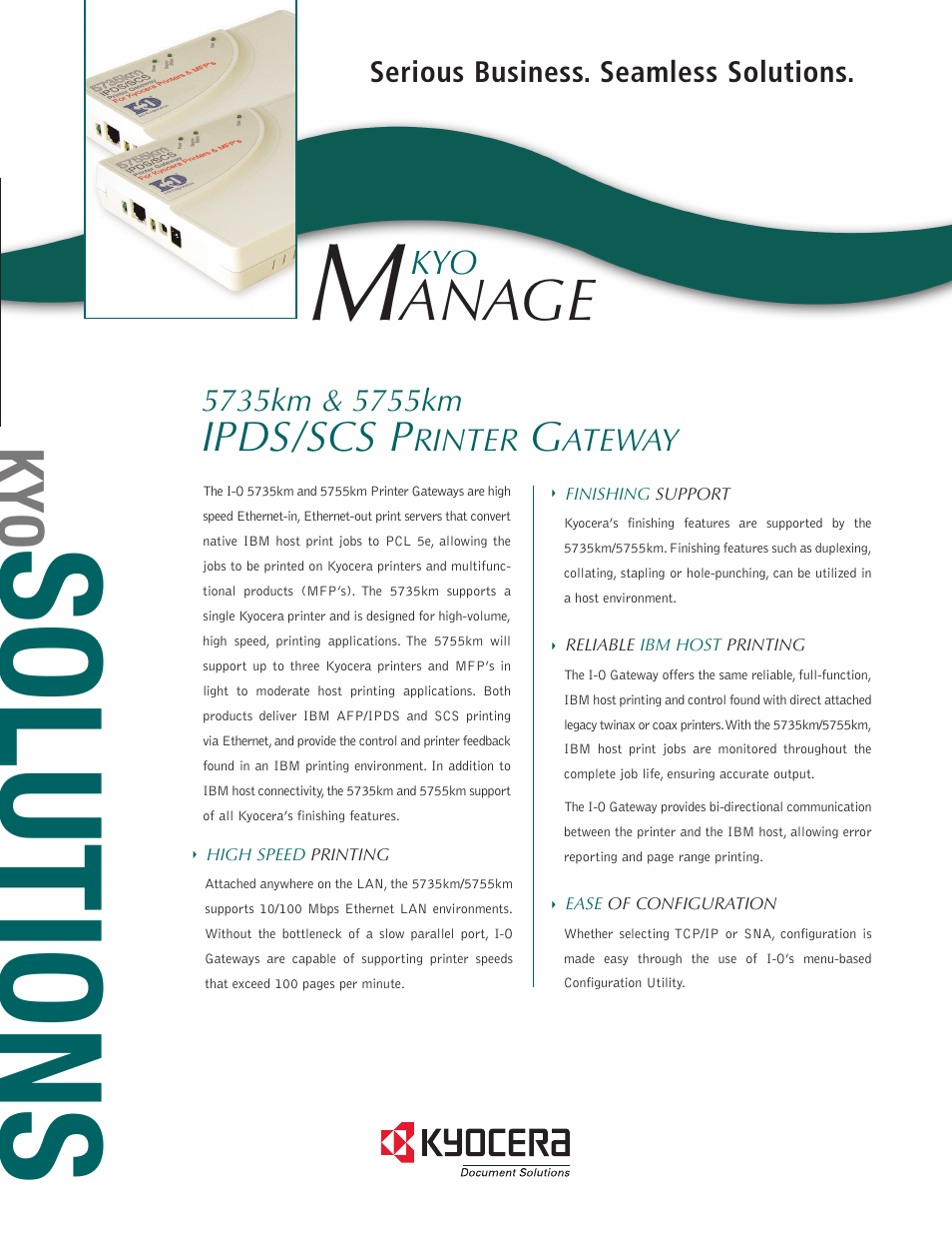 Kyocera Kyo Manage 5755km User Manual | 2 pages