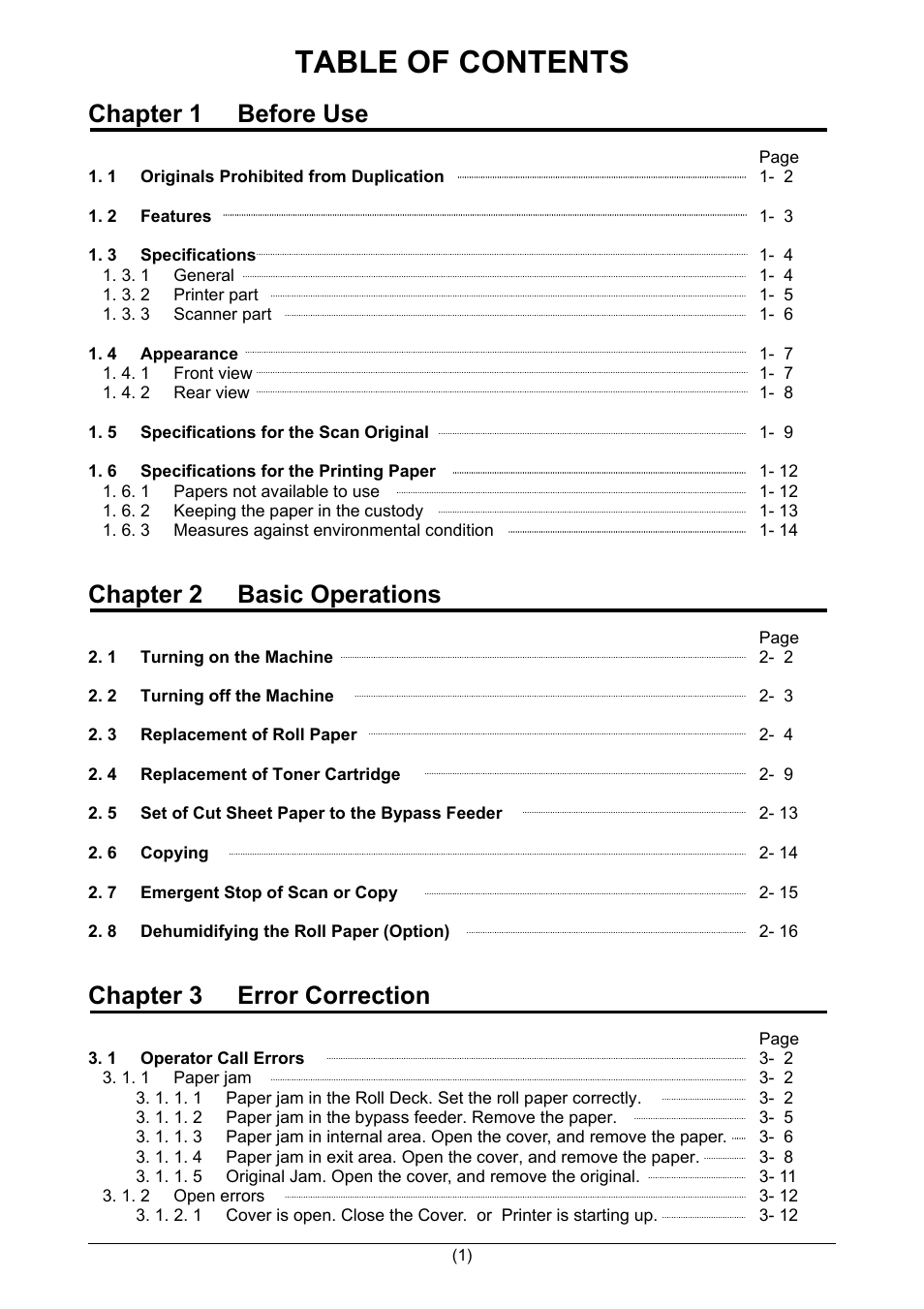 Kyocera KM-3650w User Manual | Page 2 / 62