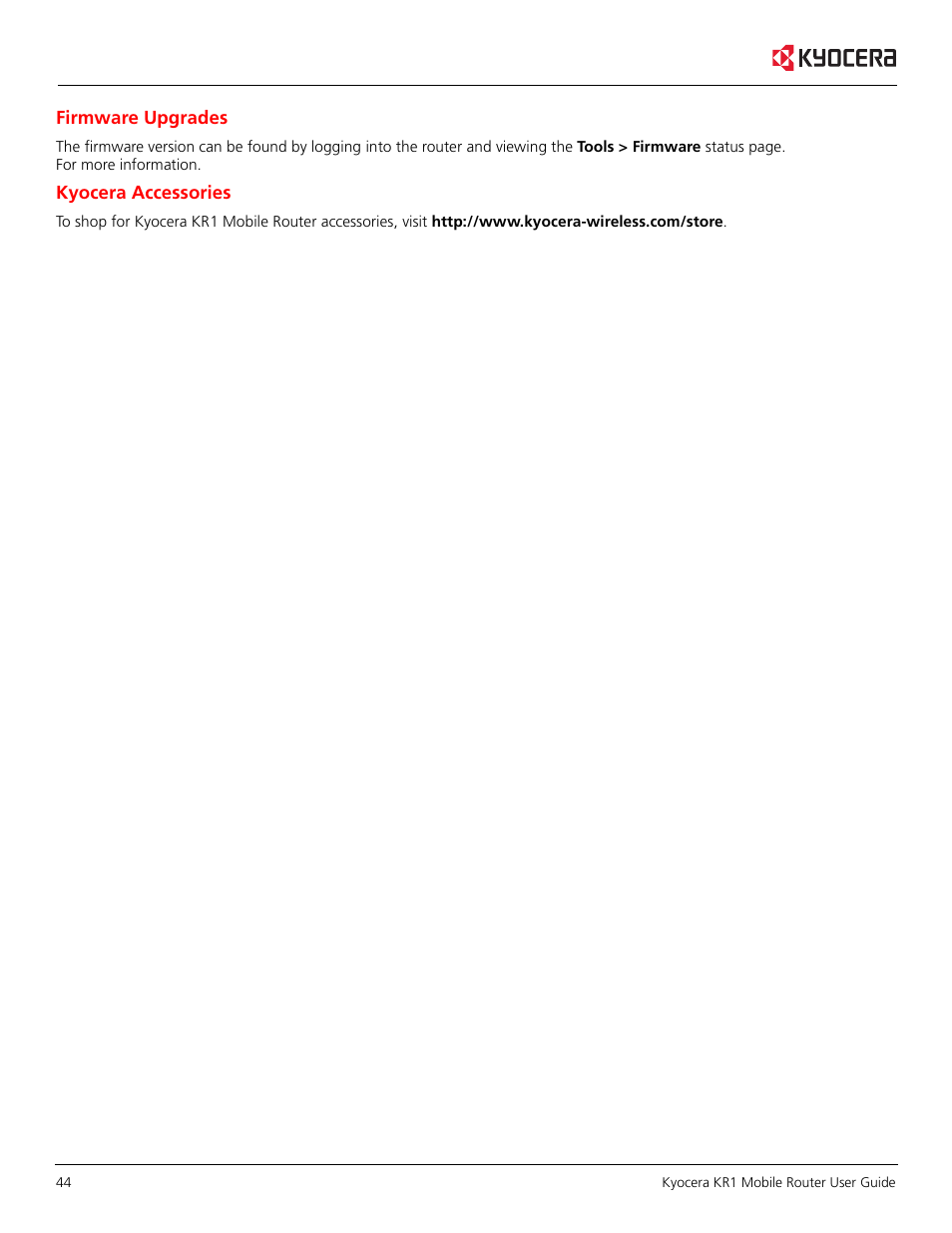 Kyocera KR1 User Manual | Page 48 / 52