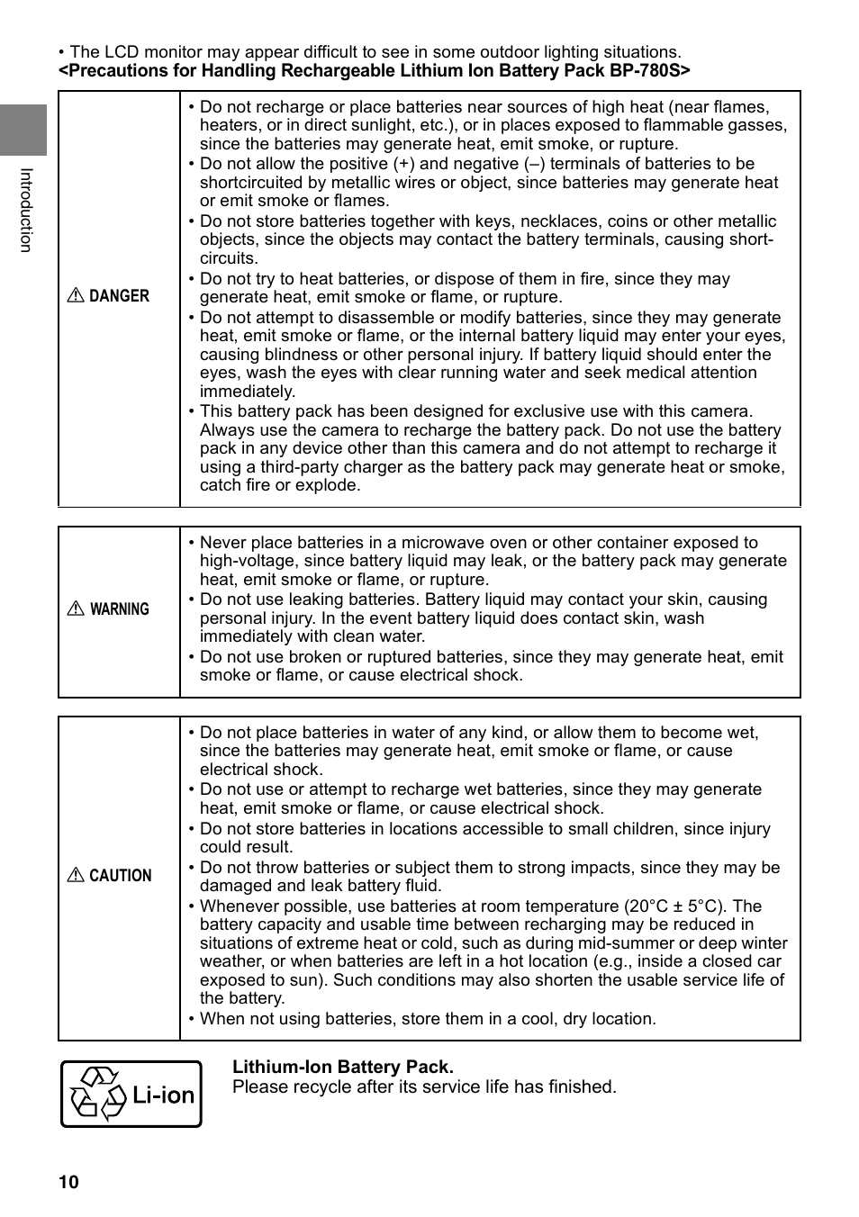 Kyocera Finecam SL400R User Manual | Page 10 / 134