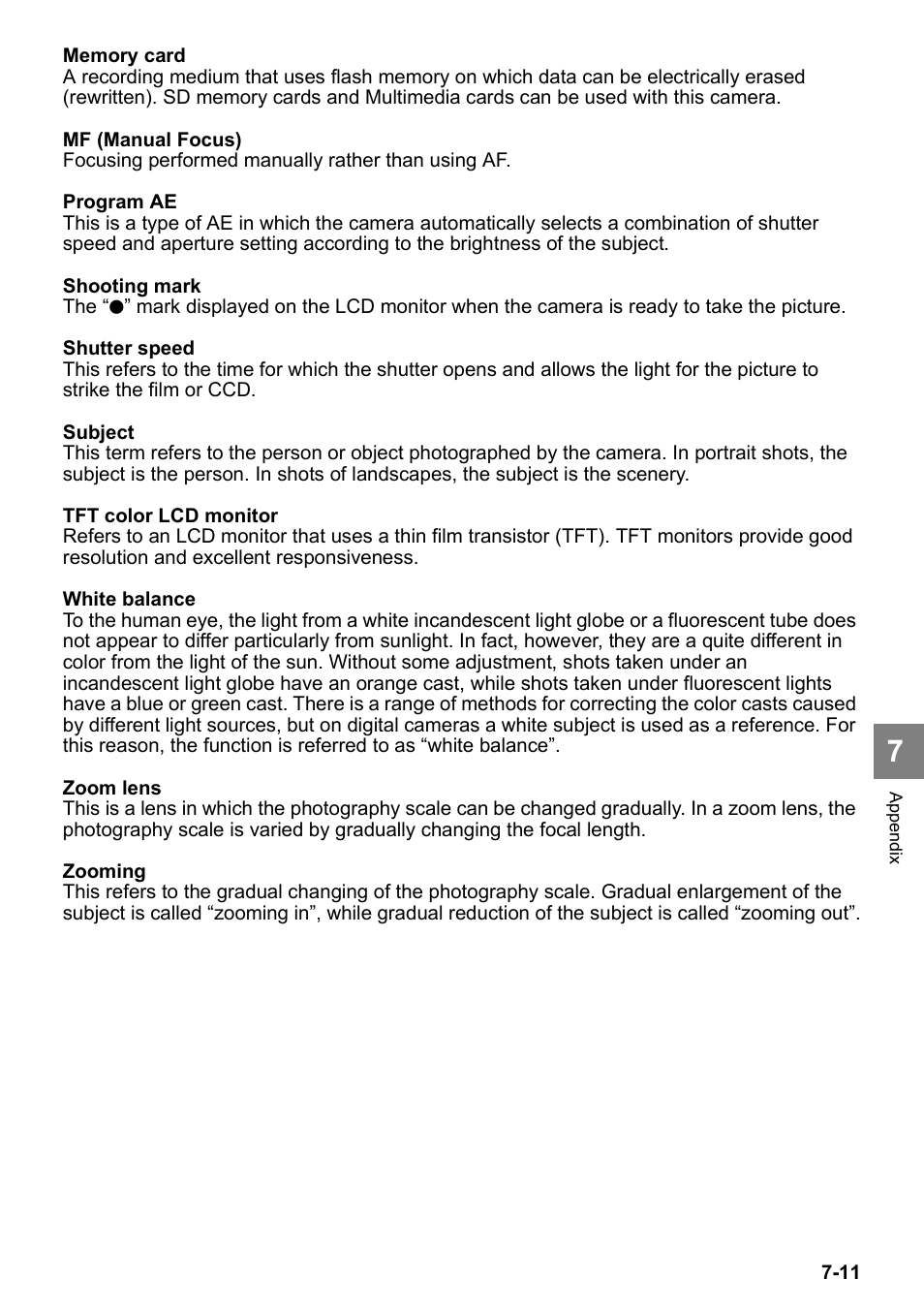 Kyocera Finecam SL400R User Manual | Page 133 / 134