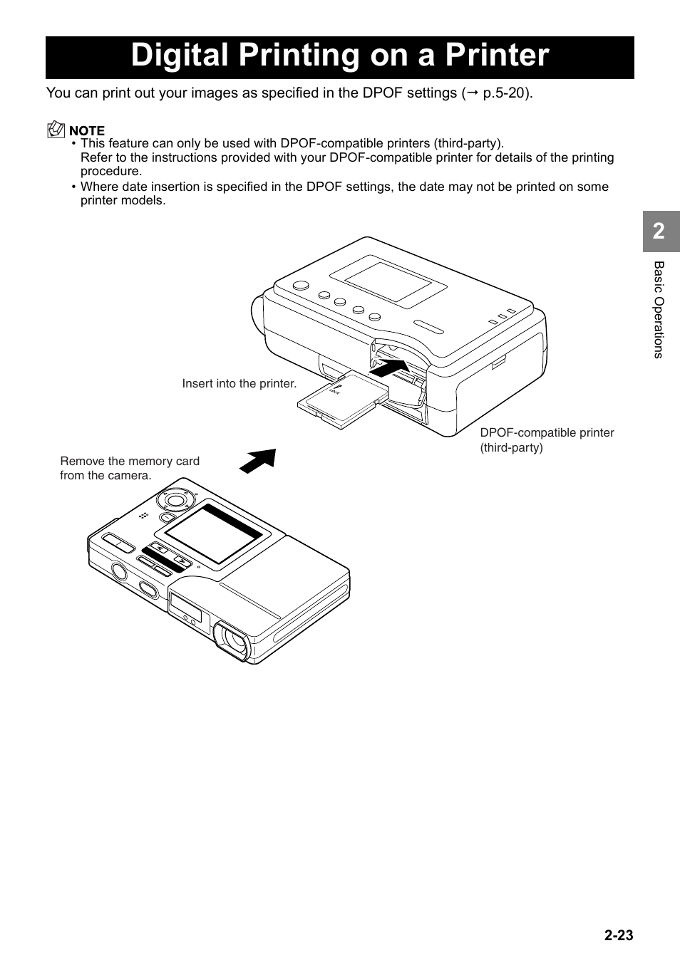 Digital printing on a printer | Kyocera Finecam SL400R User Manual | Page 47 / 134