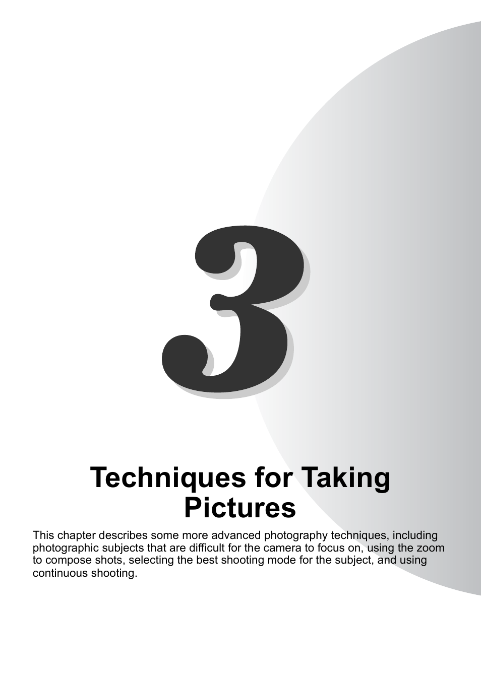 Techniques for taking pictures | Kyocera Finecam SL400R User Manual | Page 49 / 134