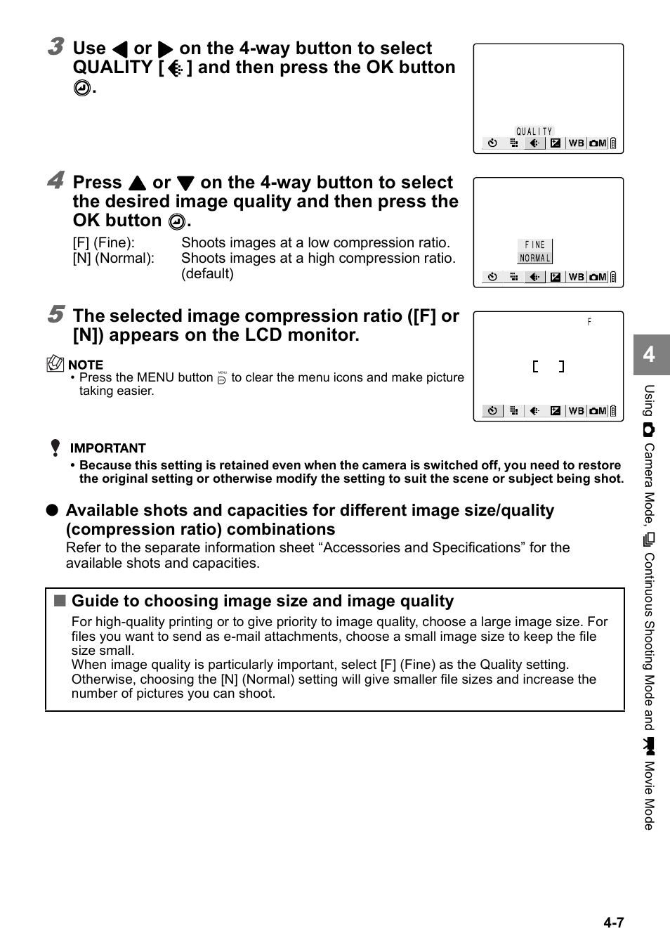 Press | Kyocera Finecam SL400R User Manual | Page 65 / 134