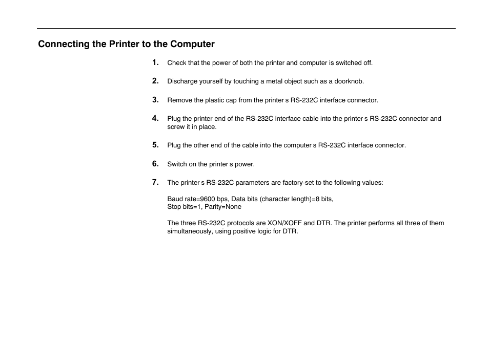 C-15, Connecting the printer to the computer | Kyocera FS-600 User Manual | Page 135 / 144