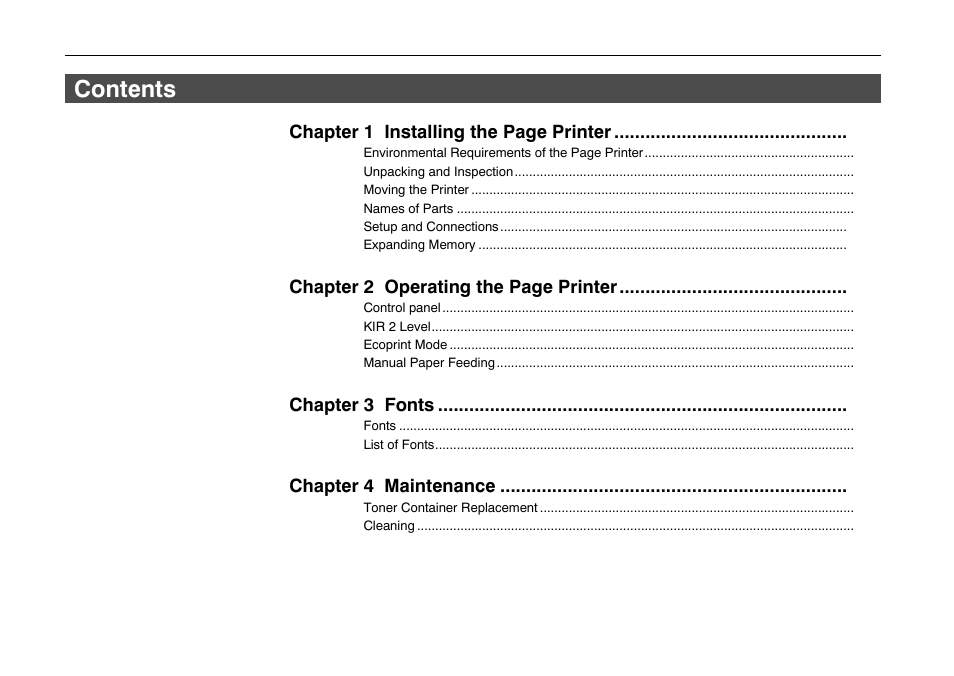 Kyocera FS-600 User Manual | Page 21 / 144