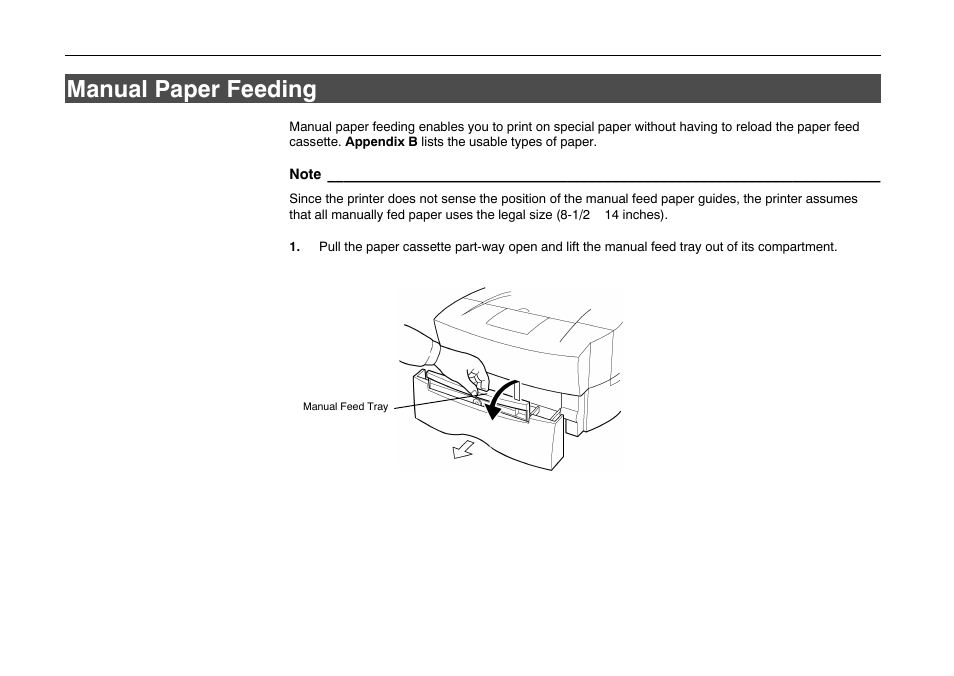 Manual paper feeding, Manual paper feeding -8 | Kyocera FS-600 User Manual | Page 69 / 144