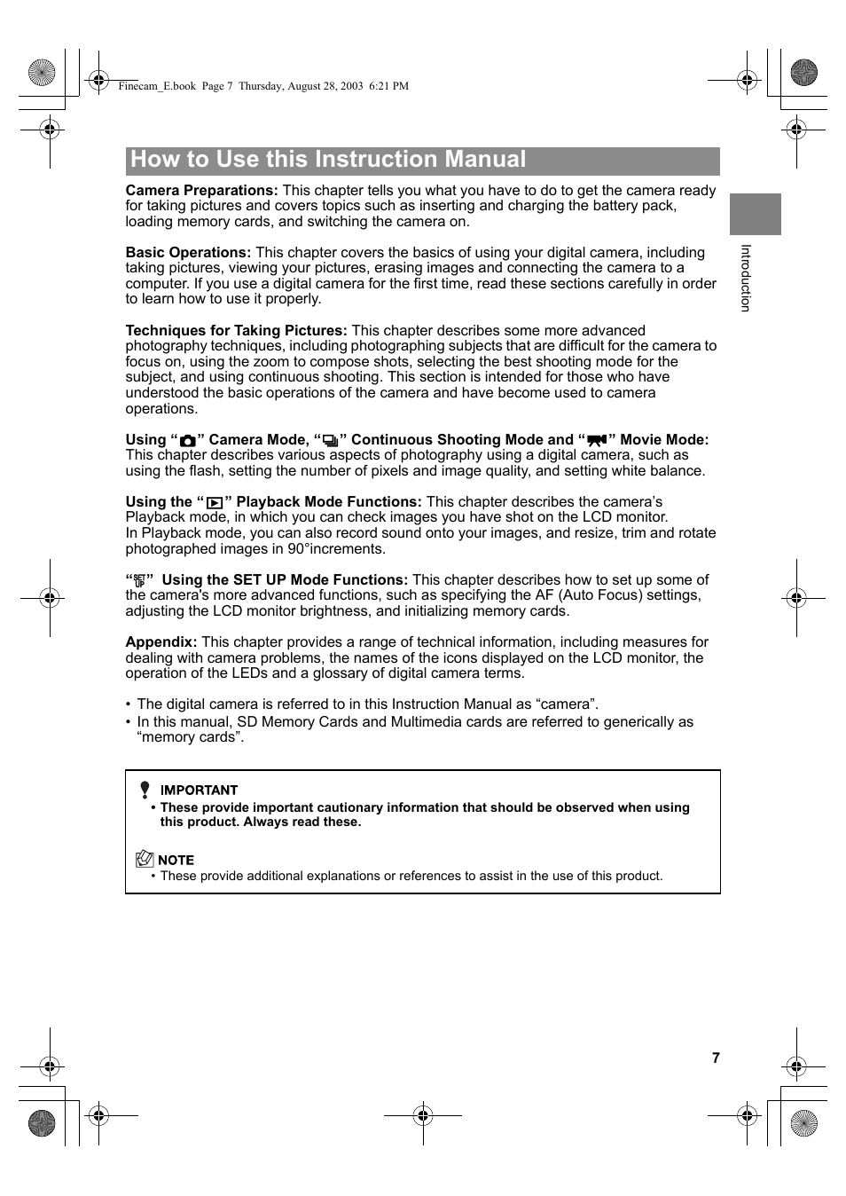 How to use this instruction manual | Kyocera SL300R User Manual | Page 7 / 134
