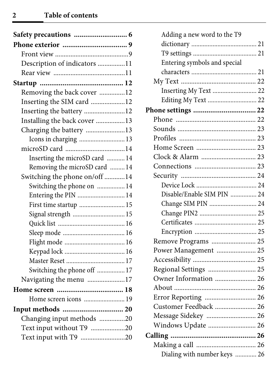 Kyocera E4000 User Manual | Page 2 / 73