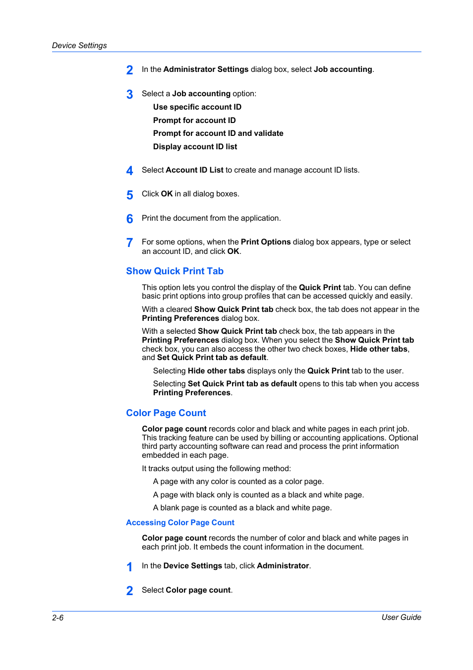 Show quick print tab | Kyocera FS-C5100DN User Manual | Page 20 / 92