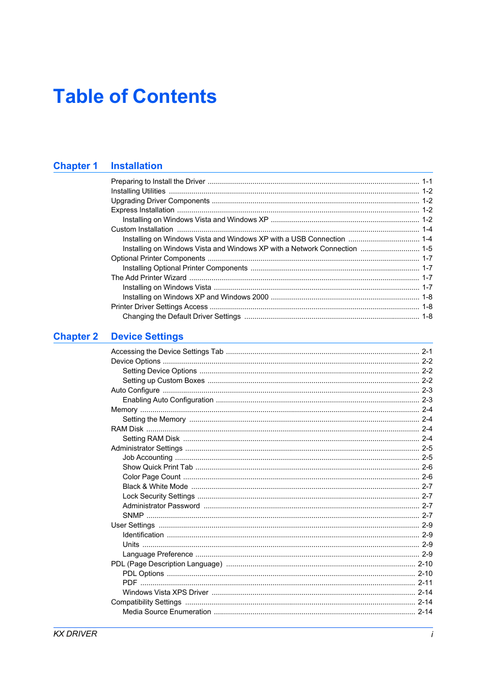 Kyocera FS-C5100DN User Manual | Page 3 / 92