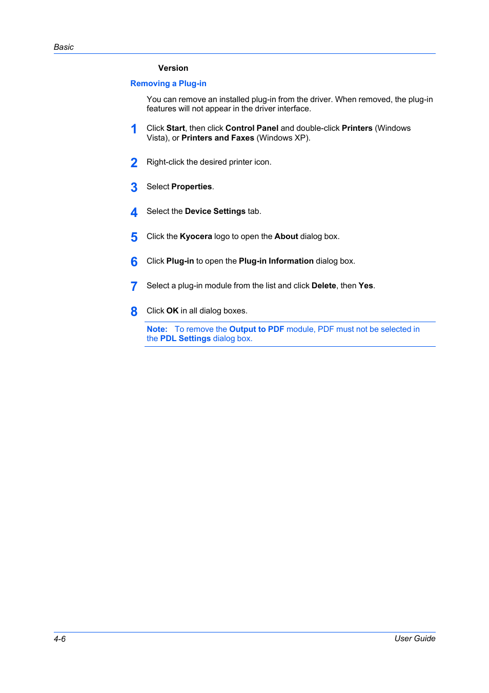 Removing a plug-in | Kyocera FS-C5100DN User Manual | Page 40 / 92