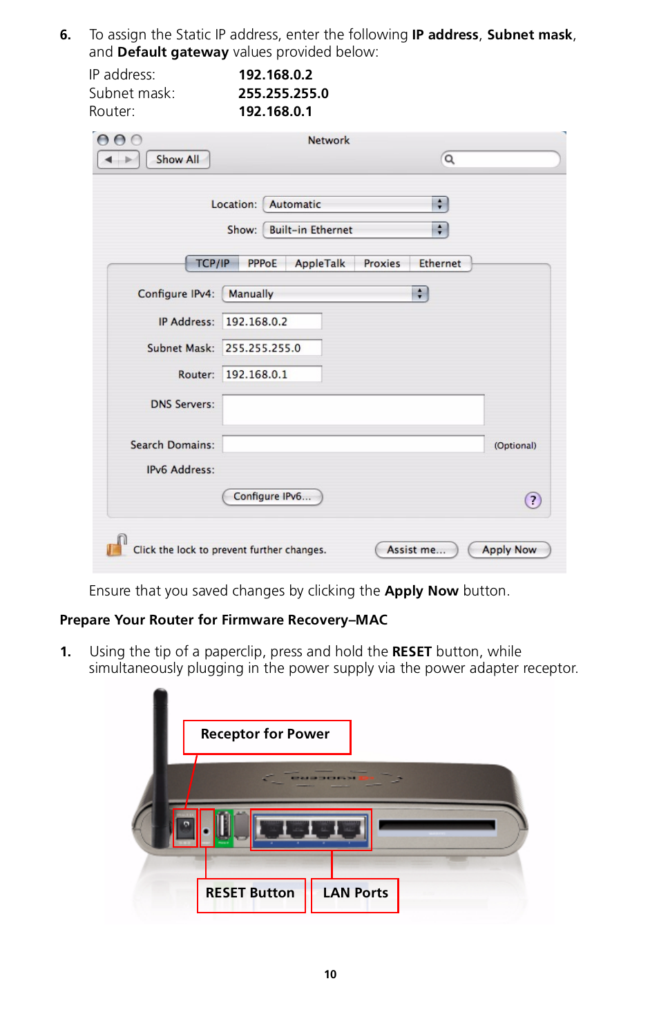 Prepare your router for firmware recovery–mac | Kyocera 82-G1770-1FP User Manual | Page 13 / 61