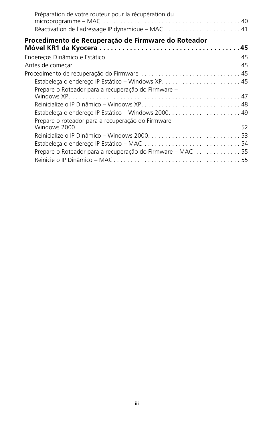 Kyocera 82-G1770-1FP User Manual | Page 3 / 61
