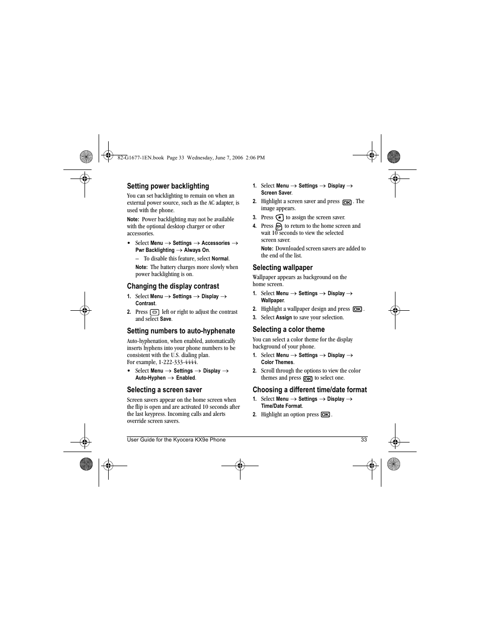 Kyocera KX9e User Manual | Page 41 / 64