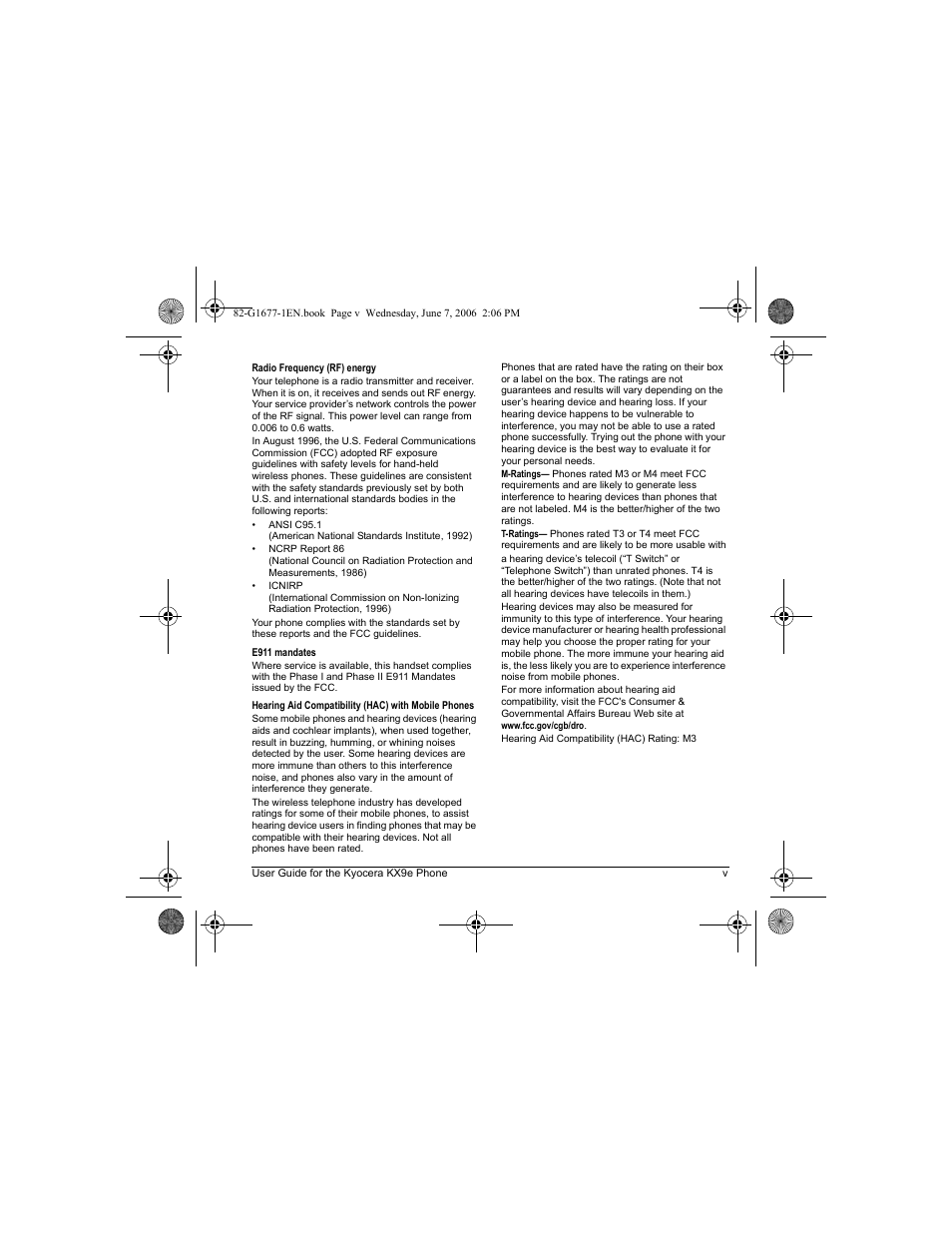 Kyocera KX9e User Manual | Page 5 / 64