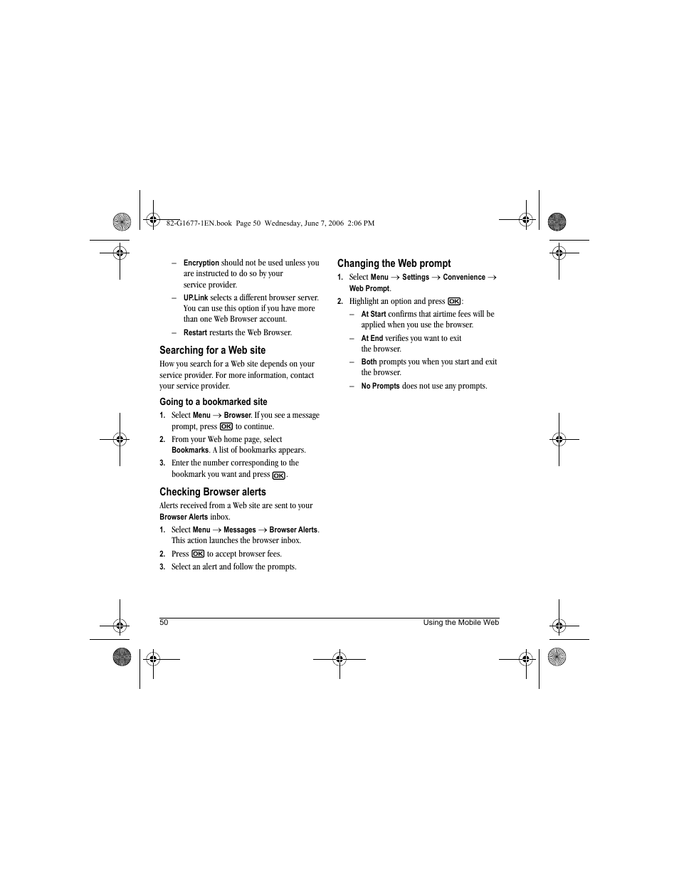 Kyocera KX9e User Manual | Page 58 / 64