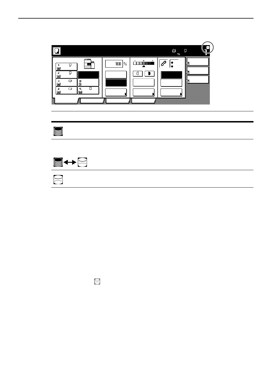 Hinweis, Kopierbereit, Das symbol der festplatte | Kyocera Data Security Kit (B) For Copier User Manual | Page 53 / 100