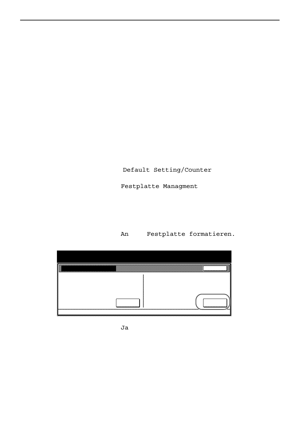 Formatieren der festplatte, Formatieren der festplatte -15, 15 formatieren der festplatte .) | 15 administratorinformationen, Wichtig, Hinweis | Kyocera Data Security Kit (B) For Copier User Manual | Page 65 / 100