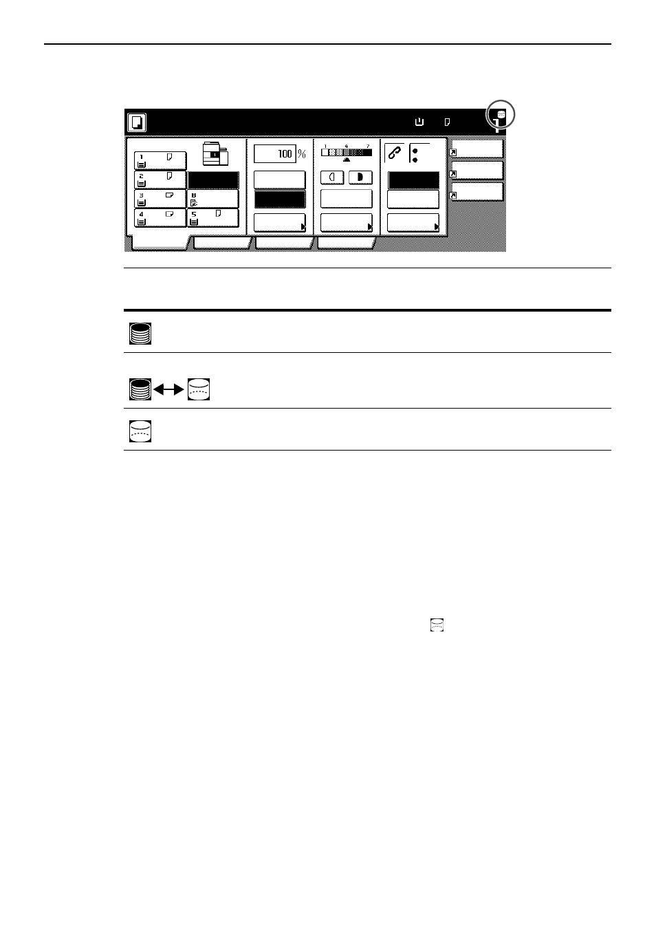 Nota, Pronta a copiare, L’icona dell’hard disk | Kyocera Data Security Kit (B) For Copier User Manual | Page 69 / 100