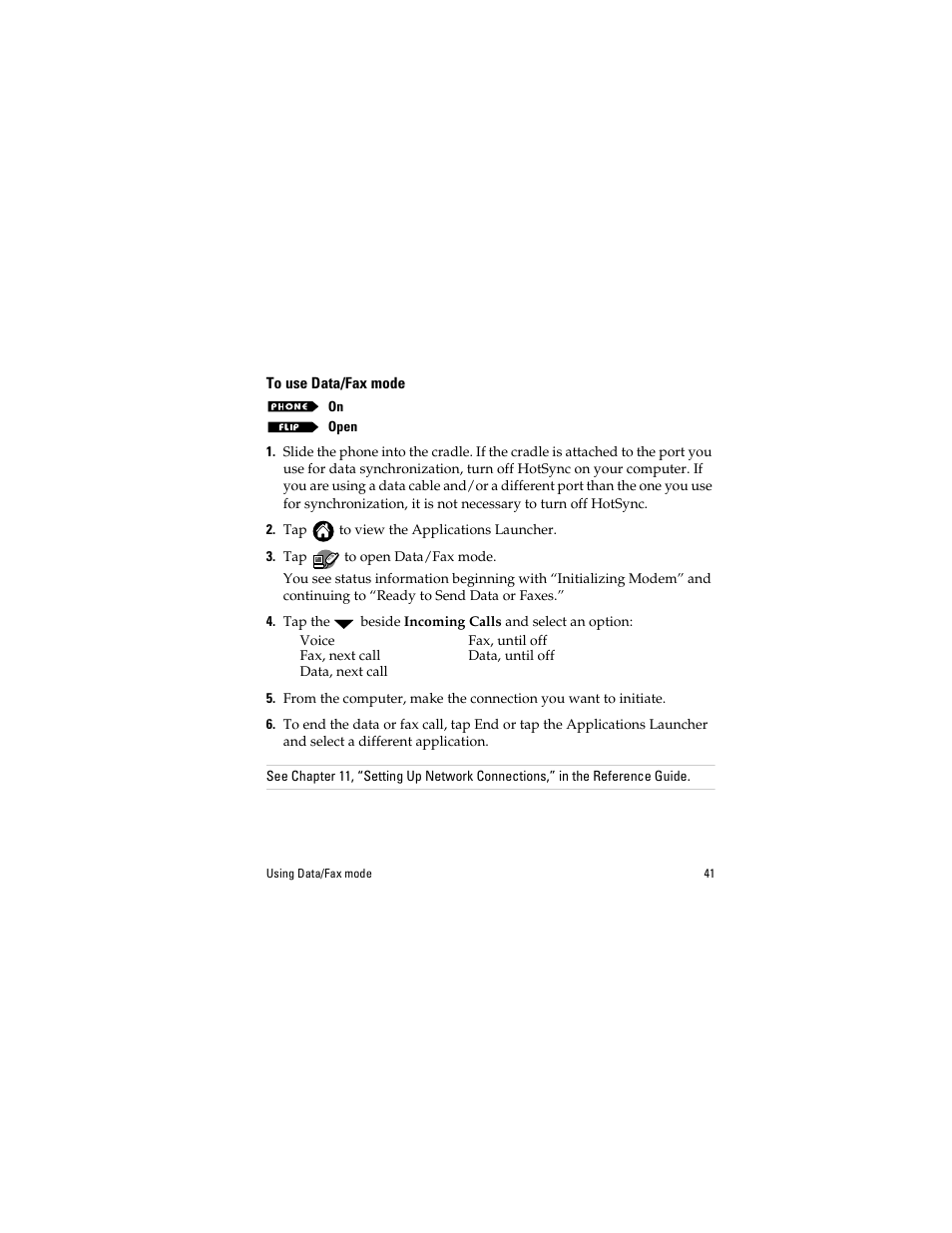 To use data/fax mode | Kyocera QCP 6035 User Manual | Page 47 / 68
