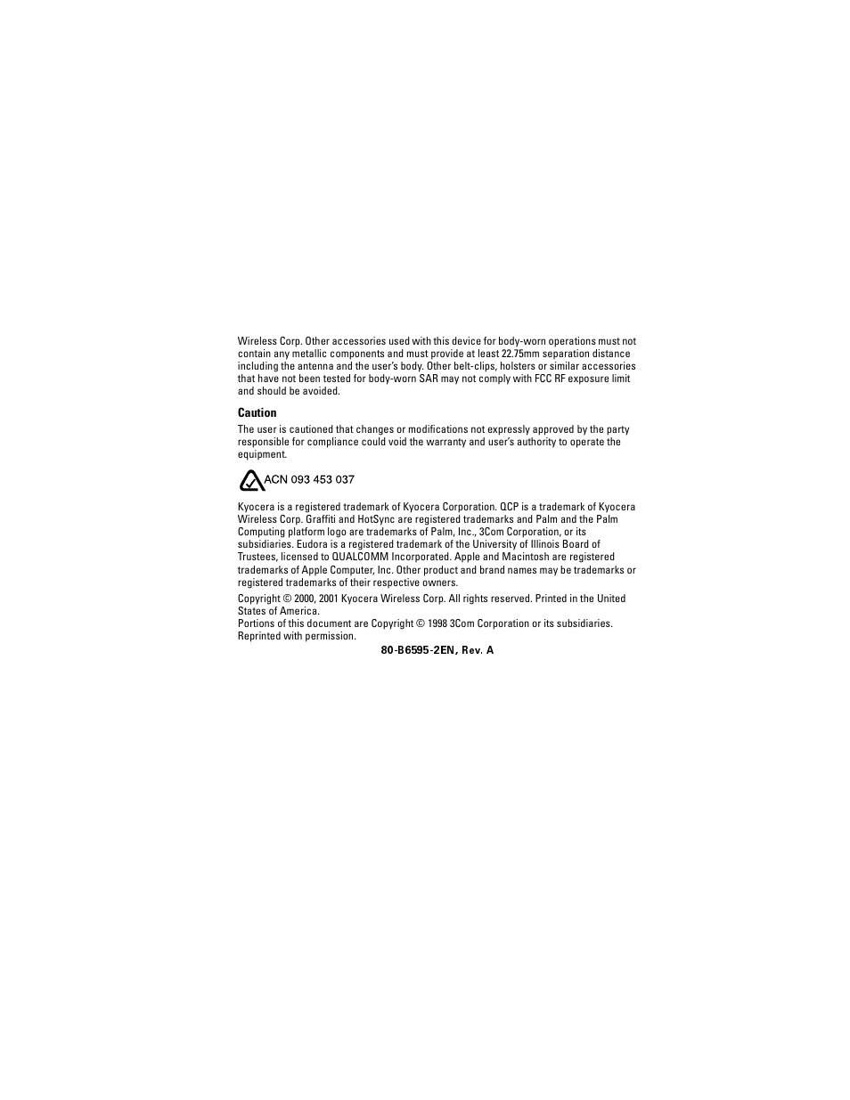 Kyocera QCP 6035 User Manual | Page 5 / 68